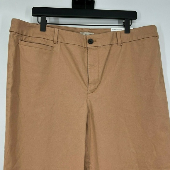 LOFT Pants High Rise Slim Wide Leg - Picture 2 of 8